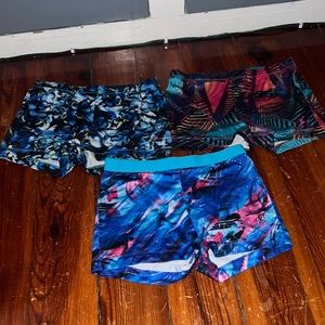 3 Large FutureStar brand spandex shorts